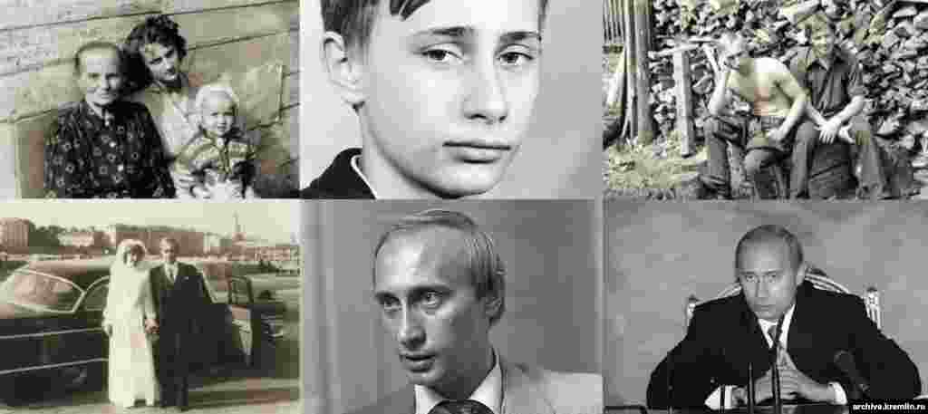 Кілька архівних фотографій Володимира Путіна, з дитинства і до 2002-го року