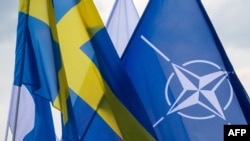 Zastave Švedske, Finske i NATO-a, 22. jul 2024.