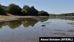 Telița, Anenii Noi, fotografie făcută din mijlocul râului