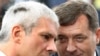 Predsjednik Srbije Boris Tadić i premijer Republike Srpske Milorad Dodik na otvaranju Osnovne škole "Srbija" na Palama