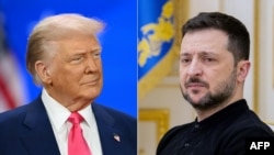 Зліва направо: президент США Дональд Трамп і президент України Володимир Зеленський