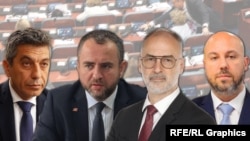 Четворицата владини функционери за кои пратениците од Европскиот фронт поднесоа интерпелација.