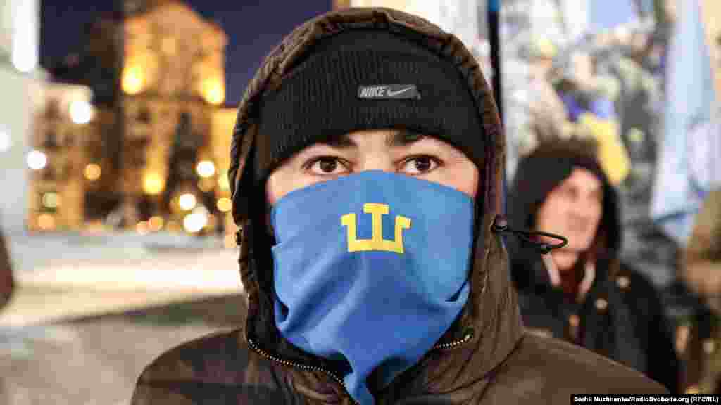 Акцію на честь «Дня кримського опору» на майдані Незалежності у Києві, 26 лютого 2018 року БІЛЬШЕ ПРО ЦЕ