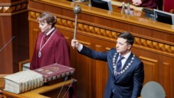 Володимир Зеленський під час інавгурації на посаду президента України. Київ, 20 травня 2019 року