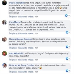 O alta mostră de „polemică”, din comentariile la postarea pe facebook a REL cu reportajul din Ditrău