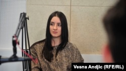 Sofija Todorović u studiju RSE, mart 2020.
