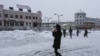 Сьнегапад у Менску, архіўнае ілюстрацыйнае фота