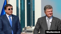 Міхеїл Саакашвілі і Петро Порошенко, архівне фото 
