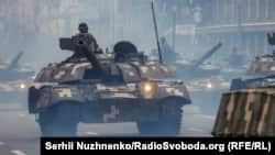 Репетиция военного парада. Киев, Украина, 18 августа 2021 года