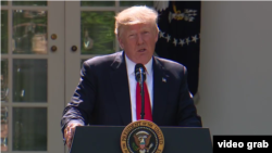 Президент Дональд Трамп оголошує про вихід США із Паризької угоди щодо клімату, Вашингтон, 1 червня 2017 року
