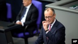 Кандидатот на германскиот конзервативен блок за канцелар, Фридрих Мерц