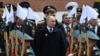 Russian President Vladimir Putin attends the 79th anniversary of the victory over Nazi Germany in World War II, in central Moscow on May 9, 2024.
