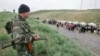 Кыргызские пограничники на месте событий.