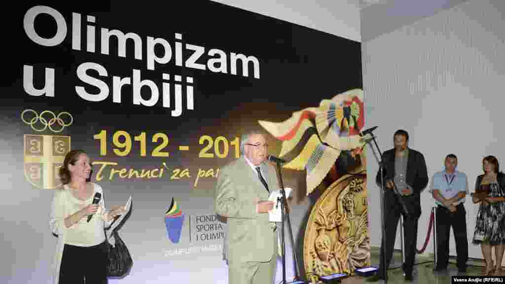 Otvaranje izložbe "Trenuci za pamćenje: Olimpizam u Srbiji 1912-2012“ u Muzeju istorije Jugoslavije u Beogradu