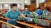 Сесійний зал Верховної Ради в період карантину для запобігання поширення коронавірусу. Ілюстраційне фото