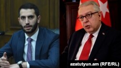 Віцеспікер парламенту Вірменії Рубен Рубінян (ліворуч) і колишній посол Туреччини в Сполучених Штатах Сердар Кіліч працювати над врегулюванням відносин «через діалог»