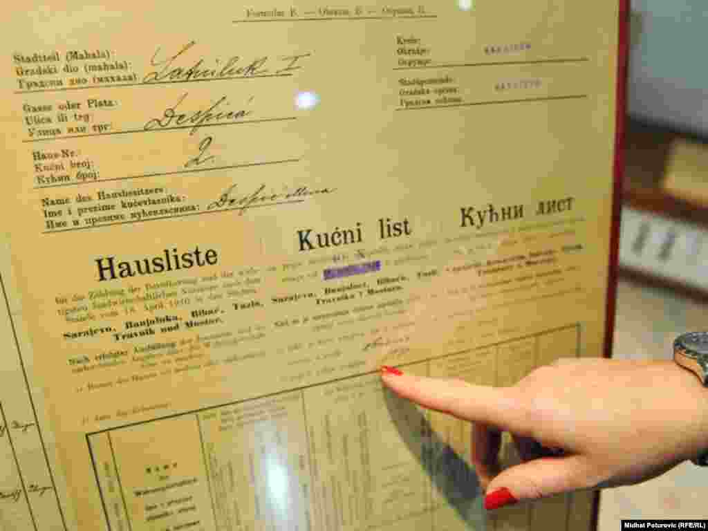 Kućni list iz 1910. hadži Makse Despića iz poznate sarajevske porodice Despića, Sarajevo, 12.12.2011.