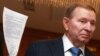 Колишній президент України Леонід Кучма на переговорах у Мінську. Вересень 2014 року
