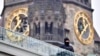A policeman stands guard near the Kaiser-Wilhelm-Gedaechtniskirche (Kaiser Wilhelm Memorial Church) in Berlin, close to the site where a truck crashed into a Christmas market on December 19.