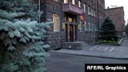 Armenia -- The National Security Service headquarters in Yerevan.