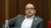 Armenia - Hayk Mamijanian of the opposition Pativ Unem bloc attends a session of parliament,September 13, 2021.