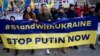 În mai multe orașe din Europa au avut loc în ultimele zile manifestații de sprijin pentru Ucraina. (Cracovia, Polonia, 20 februarie 2022) 