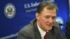 Armenia - U.S. Deputy Assistant Secretary of State for European and Eurasian Affairs George Kent speaks at a press conference in Yerevan, 16 October 2018.