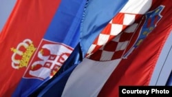 Zastave Srbije i Hrvatske