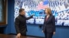 Президент України Володимир Зеленський і тимчасово повірена США в Україні Крістіна Квін
