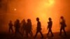 Armenia - Riot police disperse protesters in Yerevan's Sari Tagh neighborhood, 29Jul2016.