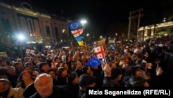 Грузија - протести по изборите, Тбилиси, 28.10.2024 година.