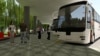 Яке аз автобусҳои Asian Express Terminal дар терминали Душанбе