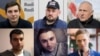 Палітвязьні Ігар Лосік, Сяргей Ціханоўскі, Мікалай Статкевіч, Уладзімер Цыгановіч, Арцём Сакаў і Дзьмітры Папоў
