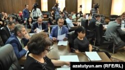 Armenia - The parliament committee on foreign relations meets in Yerevan, 27Sep2017.